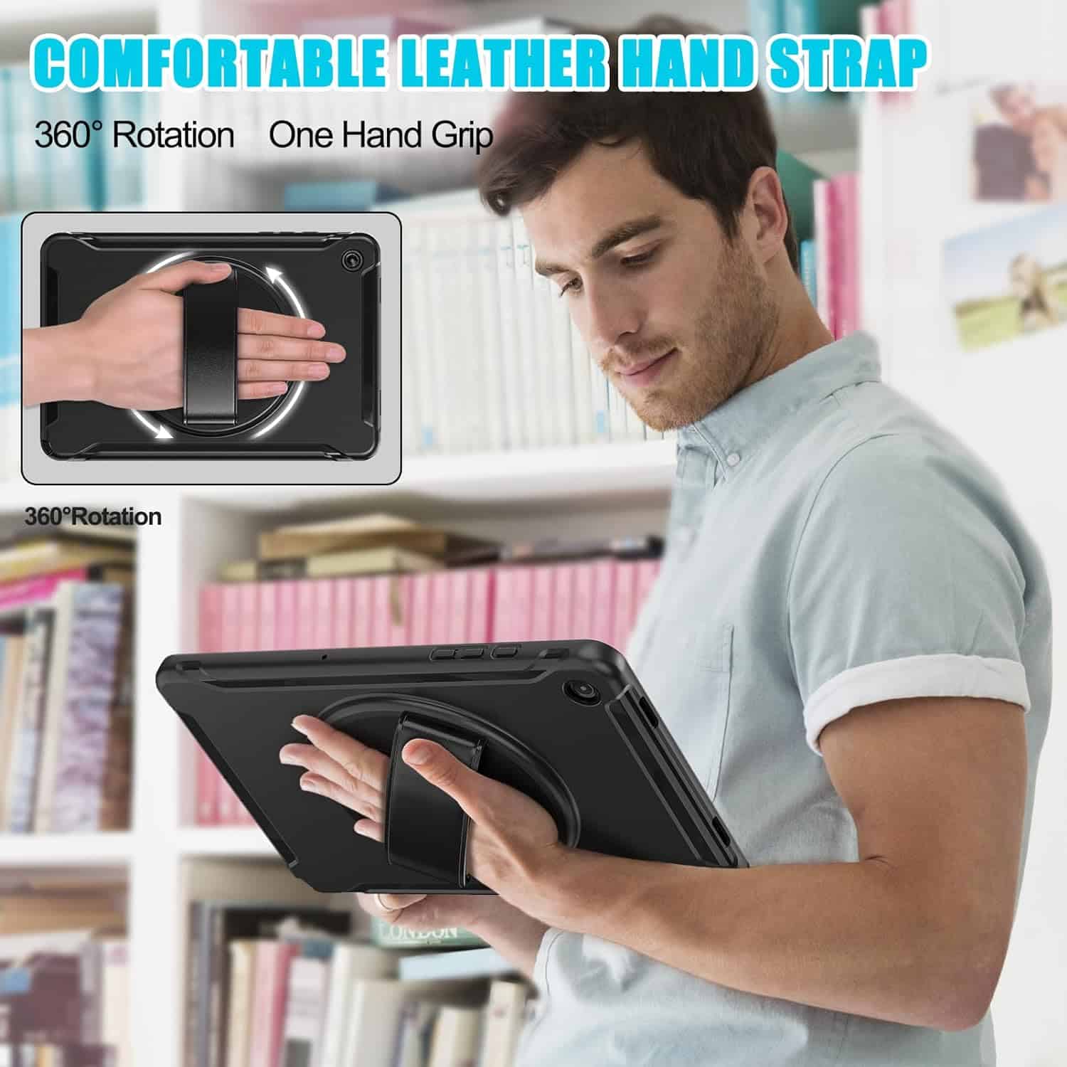(0.50GParcel)1xCyanBlueHandStrapCaseTabA9+X210 (0.50GParcel)1xCyanBlueHandStrapCaseTabA9+X210